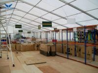 Industrial storage tent for warehouse