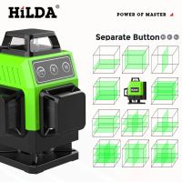 Factory Outlet Rotating Laser Level Hilda 16 Lines 4d Laser Level Multifunction Crosshair Green Light Nivel Laser Levels