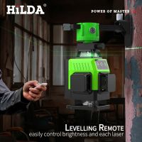 Factory Outlet Rotating Laser Level Hilda 16 Lines 4d Laser Level Multifunction Crosshair Green Light Nivel Laser Levels