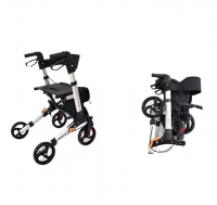 Folding Lightweight Aluminium Walker Rollator with Seat