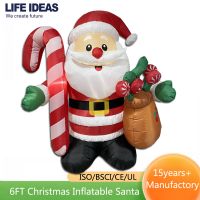 6FT Halloween Inflatables Outdoor Decorations, Built-in LED Lights Holiday Blow Up Yard Decoration Clearance for Yard, Holiday, Parties