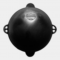 Cast Iron cauldron (dutch oven) with lid 6 L, round bottom, marking &quot;BARAKA&quot;