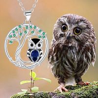 Dada2024 Custom Wholesale Fashion Hot Sale Tree Of Life Owl Animal Couple Necklace Women Teenager Girl Pendant Necklace