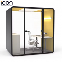 Acoustic Sound Booth Movable Small Private Two Person Office Meeting Multi-Person Office Pod