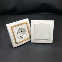 Design For International Standard Stylish Electrical Wall Safe Plug Socket Switch For Home
