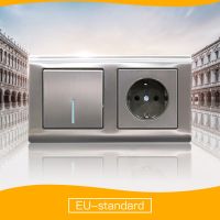 Certified Wall Switches Electrical Socket 110v 220v Universal Standard Socket