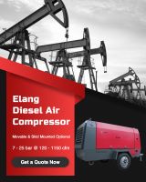 Elang brand diesel portable screw air compressor