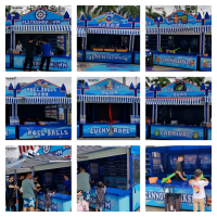 Tolefun Amuesment Park Frog Launcher Milk Jug Carnival Booth Games