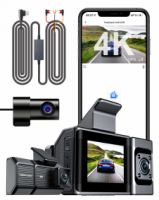 3 Lens Car Black Box Dashcam With Gps Wifi