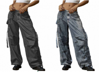 Latest Design Y2K buckled cargo Packets Jeans