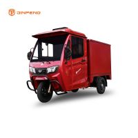 Electric Cargo Tricycle With Closed Cabin