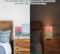 Round Fabric Table Lamp From China