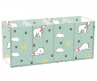 acrylic pen holder, eco-friendly, desk organizer, makeup brush holder, customizable, wholesale