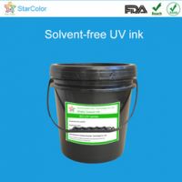 Solvent free UV flexographic ink for plastic film printing