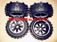 Madmax Belted Giant Grip Knobby Tire Wheel For 1/5 Losi 5ive-t 2.0, Kraken, Losi Dbxl-e