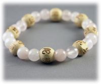 Sell karma beads, rose-quartz bracelet