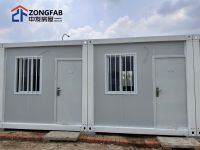 Container modular prefab house temporary building for Construction Site  office worker camp dormitory apartment From China