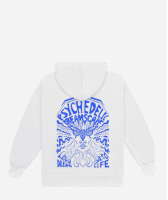 Emroidery White Unisex Hoodie From Turkey