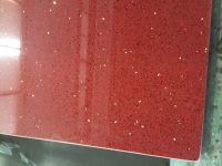 Hot Selling Polished/Rough Finish Sparkle Customized Artificial Red Quartz Stone Wholesaler/Suppliers/Dealers