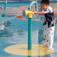 aquatic play equipment playground with splash pad