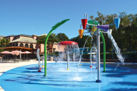 splash aqua park playground and splash park feature