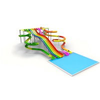 aqua playground water slide tube water park water slide