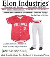 Sports Wear Baseballl Sports Team Uniform