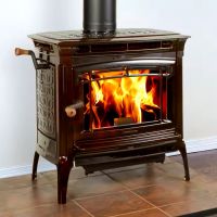 Affordable Home Black Indoor Freestanding Heating-wood Pellet Heater Fireplace Stoves  Bedroom Furniture Set