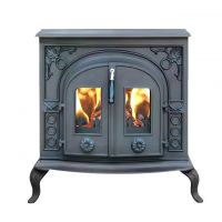 Factory Price Home Decoration Classical Matt Black Freestanding Cast Iron Wood Burning Stoves