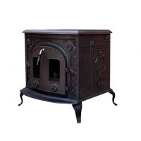 Factory Price Home Decoration Classical Matt Black Freestanding Cast Iron Wood Burning Stoves