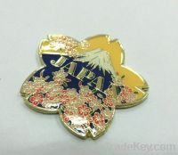 soft enamel flower lapel pin