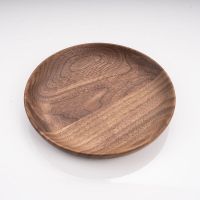 Black Walnut Round Dessert Plate