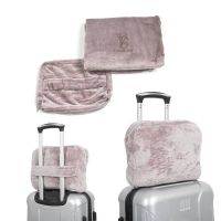 Flannel Travel Blanket With Zipper Bag From China