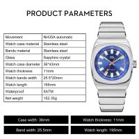 Automatic Watch For Men Analog Luminous Stainless Steel Men's Wrist Watches With Auto Date Calendar And Second Hand, 50m Waterproof Easy Reader Big Face Mens Luxury Watch