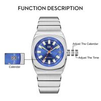 Automatic Watch For Men Analog Luminous Stainless Steel Men's Wrist Watches With Auto Date Calendar And Second Hand, 50m Waterproof Easy Reader Big Face Mens Luxury Watch