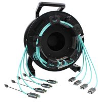 Four-In-One Multi-function Armored 8K Fiber Optic HDMI 2.1 Cable drum for rental service providers &amp; live event organizers From China