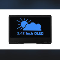 2.42inch OLED Display 128 x 64 Pixels Black and Blue Supports SPI/ I2C Communication