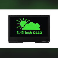 Custom 2.42 Inch OLED Display Screen module 128 x 64 Pixels Green and Black Supports SPI/ I2C Communication