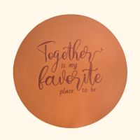 Round Leather Placemats And Coasters Heat