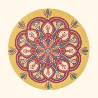 Round brown fake leather tablemat, waterproof and stain proof, very durable Cleaning : 30Ãï¿½Ã¯Â¿Â½Ãï¿½ÃÂ° washing machine, iron in reverse. MADE