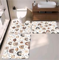 Cute Cartoon Animal  Style Bath Toiet Mat Pu Leather Wear Resistance Bathroom Floor Mat No Stains Quick Drying Rubber Non-slip Shower Mat 