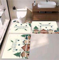 Bath Toiet Mat Pu Leather Wear Resistance Bathroom Floor Mat No Stains Quick Drying Rubber Non-slip Shower Mat 