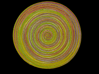  round fringed placemat set of 6  summer hot selling of round classic 38cm  heat resistance woven  placemats 
