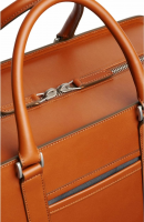 Premium Leather Duffle Bag, Tan Brown, Classic Travel Weekender with Dual Handles, Metal Zippers, Professional Business Style From Pakistan