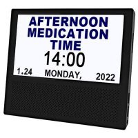 7" Digital Alarm Clock Black From China