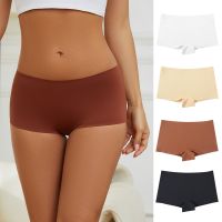 Custom women boy shorts underwear seamless woman briefs solid Comfortable and breathable women's panties mid-rise underwear