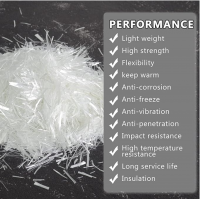 1/4&quot; 6mm Glass Fibers Concrete Reinforcement for Anti-Seepage and Anti-Cracking