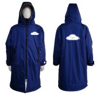 Custom Hood Thicken Lining Warm Oversized Coat Waterproof Changing Robe Windproof Surf Poncho swim parka