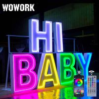 WOWORK marquee letter number light for wedding party decoration