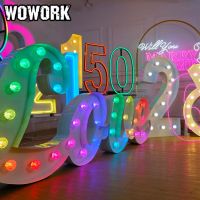 WOWORK colored RGB marquee letter wedding party event decoration